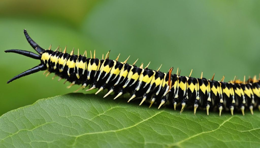 Eastern tiger swallowtail caterpillar teeth