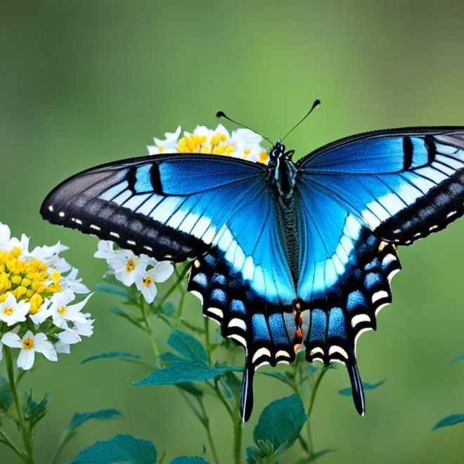 Discover the Majestic Blue Swallowtail Butterfly