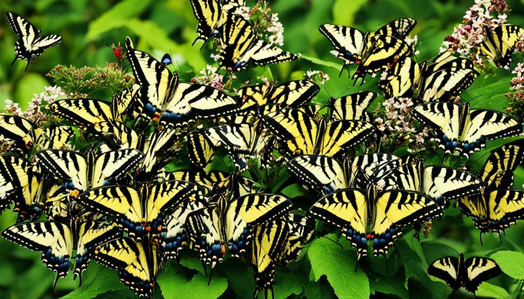 Colorful swallowtail species