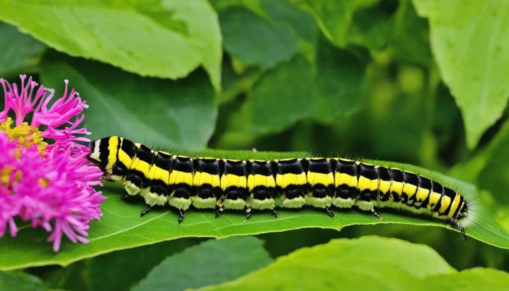Eastern tiger swallowtail caterpillar