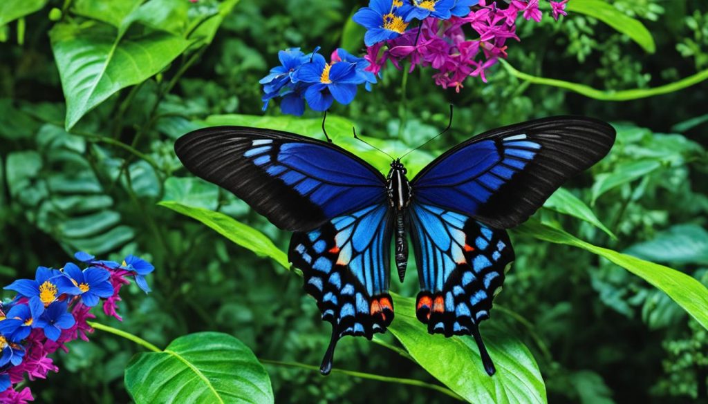 Papilio bianor habitat