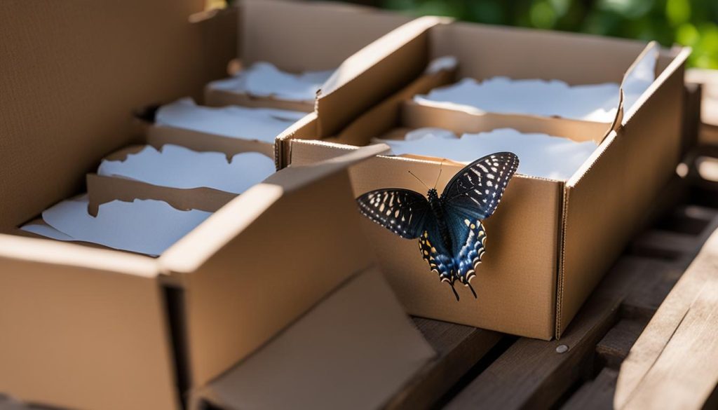 shipping butterflies for wedding release