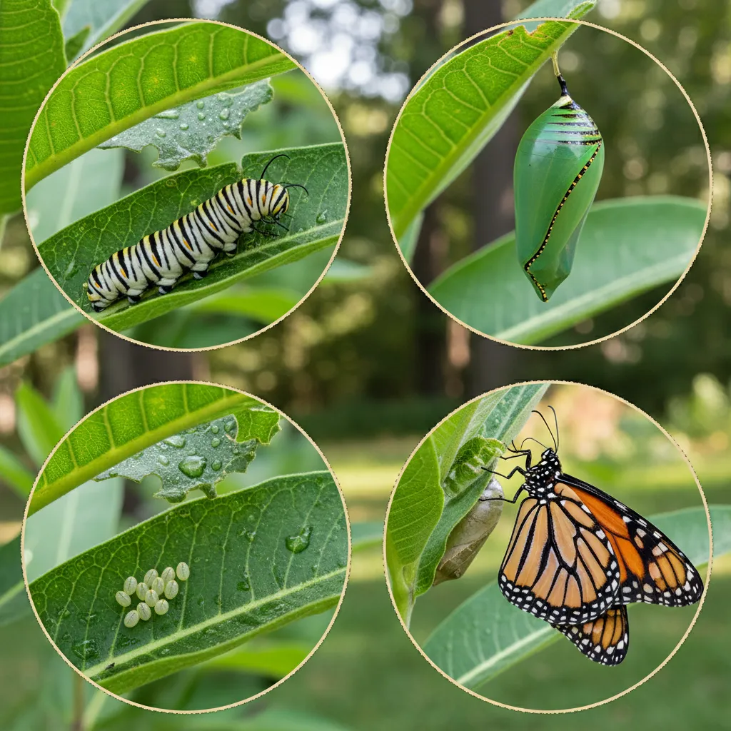 four stages of butterfly lifecycle