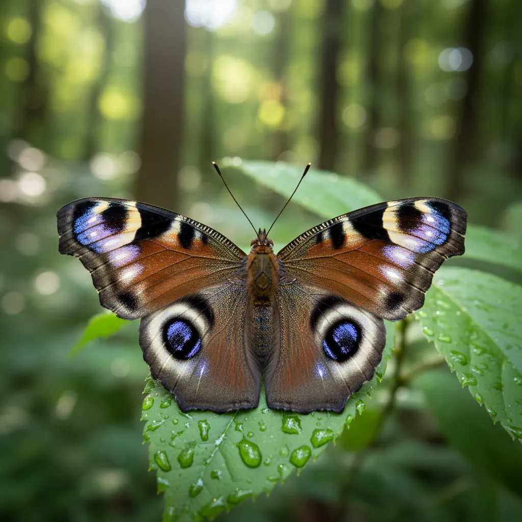 butterfly wing eyespot pattern
