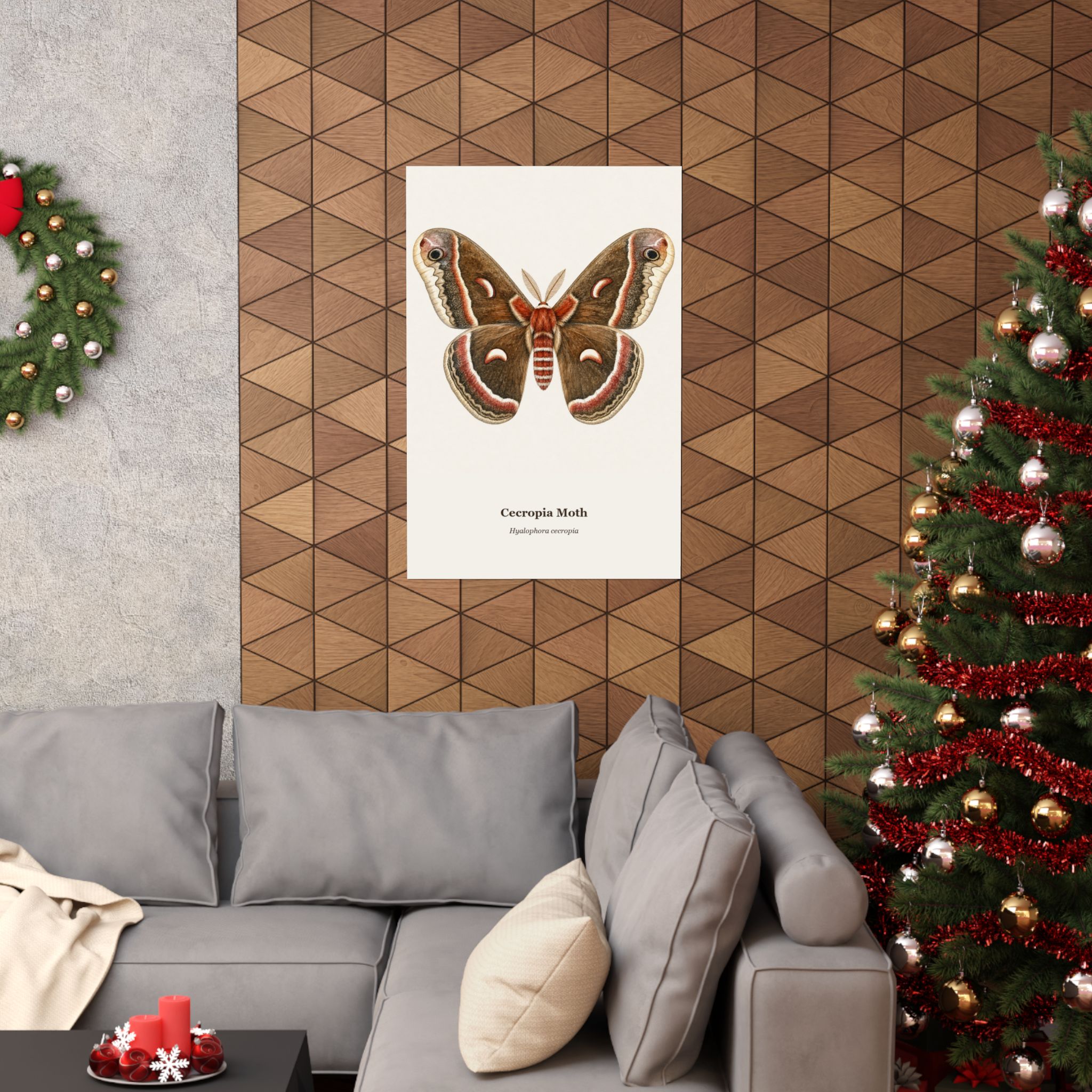Cecropia Moth Watercolor Print - Image 12