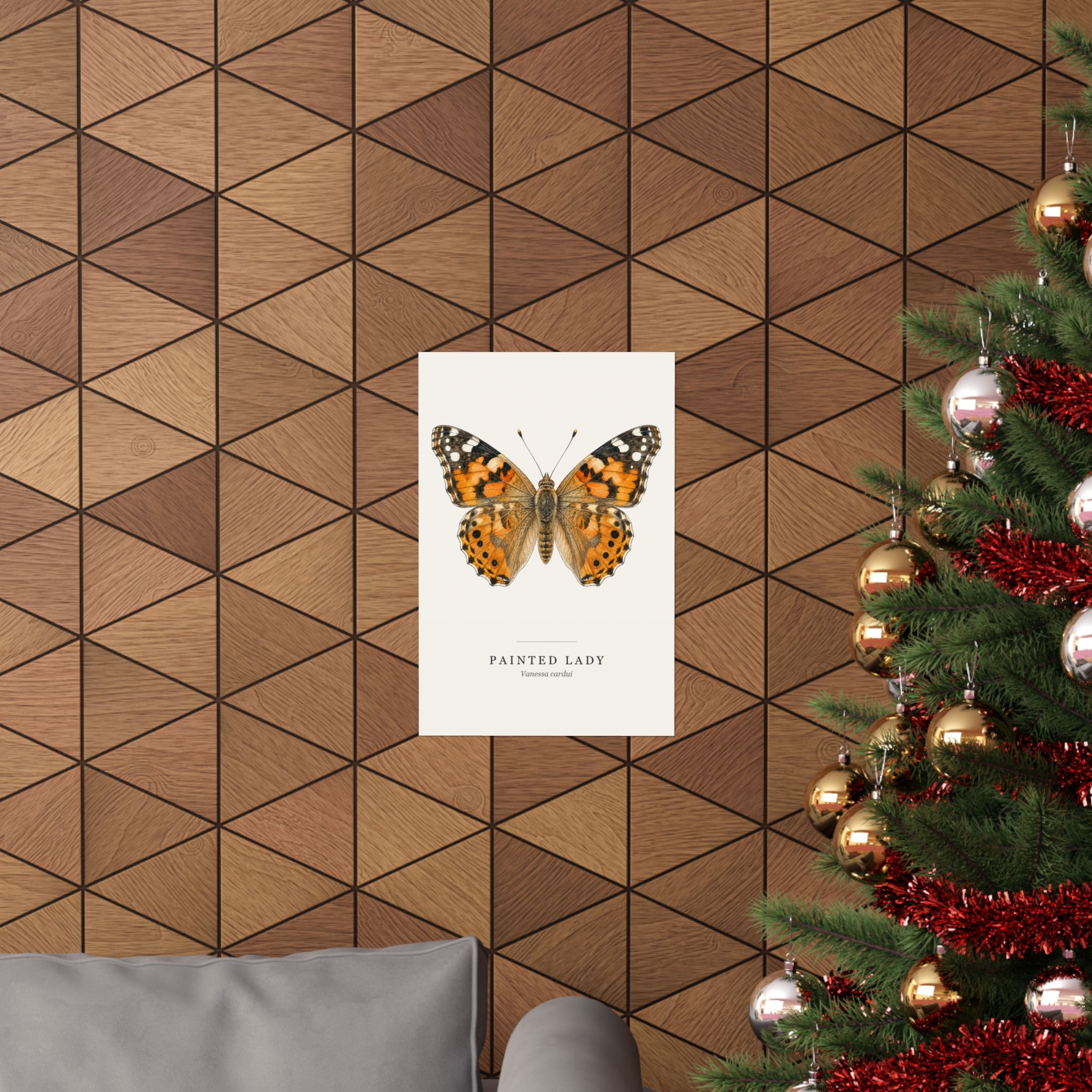 Painted Lady Watercolor Print - 12x18 - Image 4